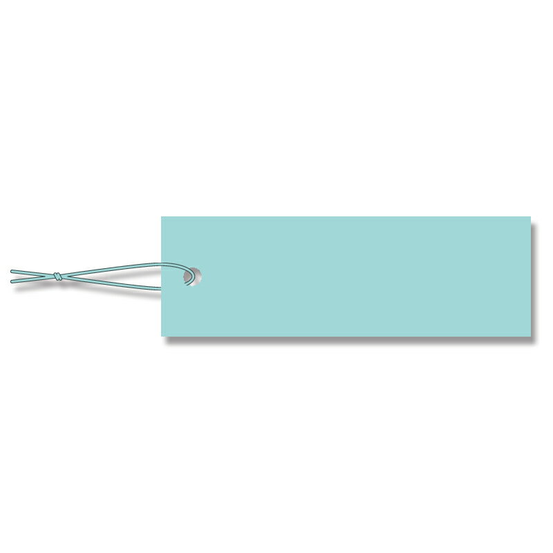 【楽天スーパーセール限定特価】提札 ミニパック 100枚 ブルー綿糸付 No.601 ブルー シモジマ HEIKO