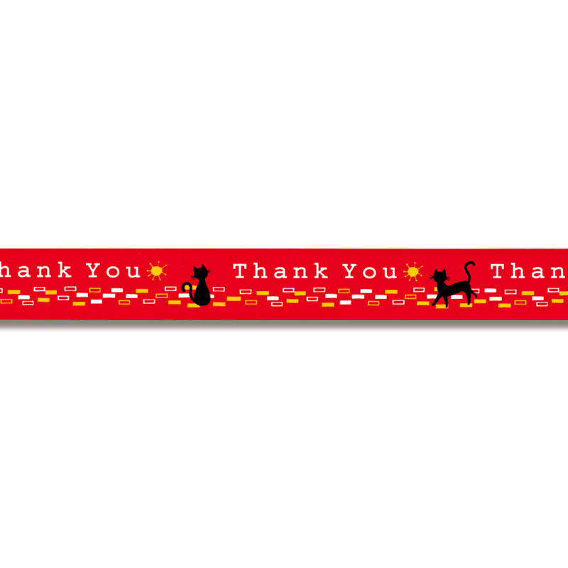 柄 付き セロ テープ 1巻 15×25 レトロキャット 粘着テープ 積水化学工業