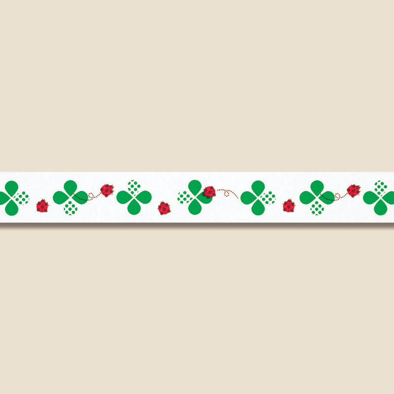 【楽天スーパーセール限定特価】柄 付き セロ テープ 1巻 15×25 モダンクローバー 粘着テープ 積水化学工業