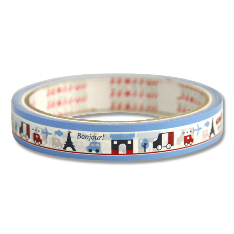 柄 付き セロ テープ 1巻 15×25 パリ気分 粘着テープ 積水化学工業