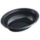 弁当 容器 50枚 DLV 楕円 本体 24-18(60)MSD 黒 エフピコ