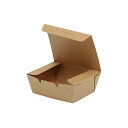 弁当箱 使い捨て 食品容器 50枚入 KMフードパック 小 窓無 クラフト ケーピープラテック