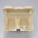 【楽天スーパーセール限定特価】食品 容器 50枚 フードパック 折蓋付き VK-612-3 キャメル シーピー化成