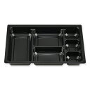 仕出し 弁当 容器 中仕切 50枚 紙ボックス MSD 90-60 B-1 黒 エフピコチューパ