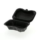 食品 容器 25枚 バイオデリカシェルBOX 20 黒 リスパック