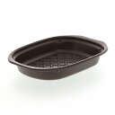食品 容器 50個 BakeQ ベイクック 本体 オーバルロースター500 茶