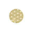 和風 ギフト シール 32片 麻の葉文様 金 シモジマ HEIKO