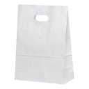 紙袋 角底袋 手抜きタイプ 50枚 イーグリップ L XZT52013 白 無地 パックタケヤマ