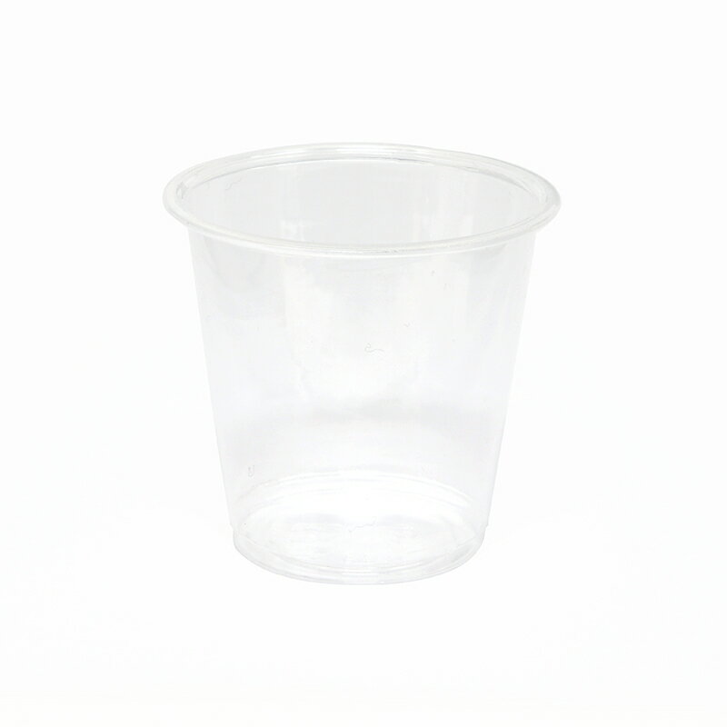 プラスチックカップ プラカップ 3オンス (MAX約100ml) 透明 100個入 口径61×高57×底径40mm シモジマ HEIKO