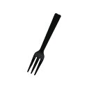 【楽天スーパーセール限定特価】HEIKO プラスチックフォーク 12cm バラ 黒 100本