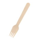 【楽天スーパーセール限定特価】長井紙業 カトラリー 未晒紙完封 木製フォーク 160mm 個包装 1袋(100本)