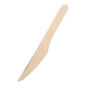 【楽天スーパーセール限定特価】長井紙業 カトラリー 未晒紙完封 木製ナイフ 165mm 個包装 1袋(100本)