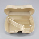 【楽天スーパーセール限定特価】シーピー化成 弁当 フードパック 折蓋付き VK-613-4 キャメル 50枚