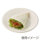 HEIKO 使い捨て 紙皿 器 バガス プレート ホワイト 21cm 50枚入 1束 シモジマコード004466157