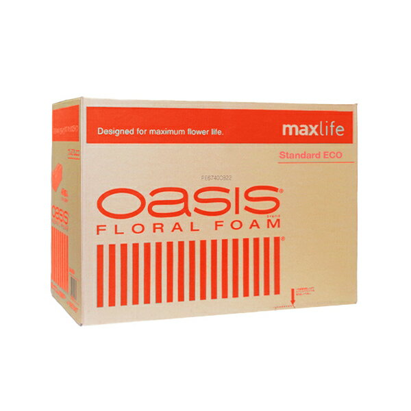 【楽天スーパーセール限定特価】スミザーズ オアシス ジャパン フローラルフォーム K0606 オアシスブラックエコ スタンダード 1箱(48個入) K-0606...