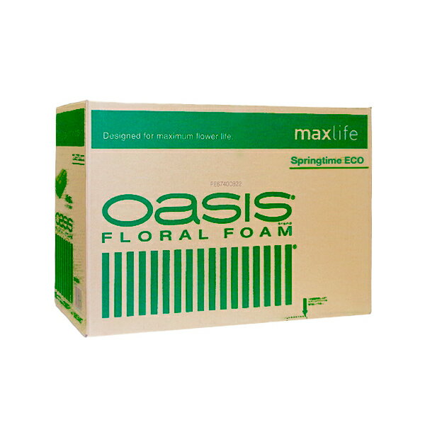 【楽天スーパーセール限定特価】スミザーズ オアシス ジャパン フローラルフォーム K0607 オアシスブラックエコ スプリングタイム 1箱(48個入) K-06...