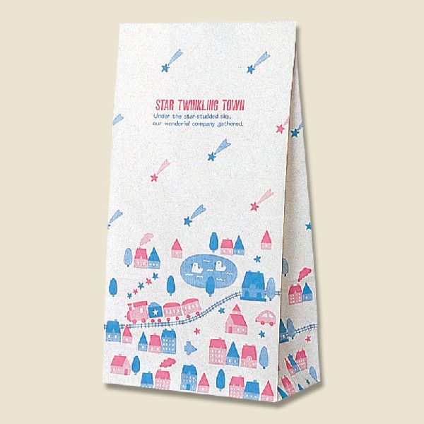 HEIKO 紙袋 角底袋 角底袋 No.12 ポッポ 幅180×マチ105×高350mm 100枚入 業務用 ラッピング シモジマコード004051200