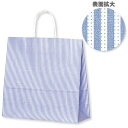 HEIKO 紙袋 手提げ紙袋 25チャームバッグ 3才 モノストライプ B 幅320×マチ115×高310mm 50枚入 業務用 ラッピング シモジマコード003255200