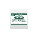 【国産】OPP袋 透明袋 テープなし 100枚入 クリスタルパック 厚0.03×幅90×高100mm シモジマ HEIKO S 9-10