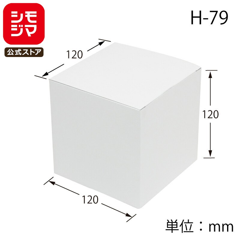 ギフト ボックス 10枚 白無地箱 H-79 サック式 組み立て式 シモジマ HEIKO