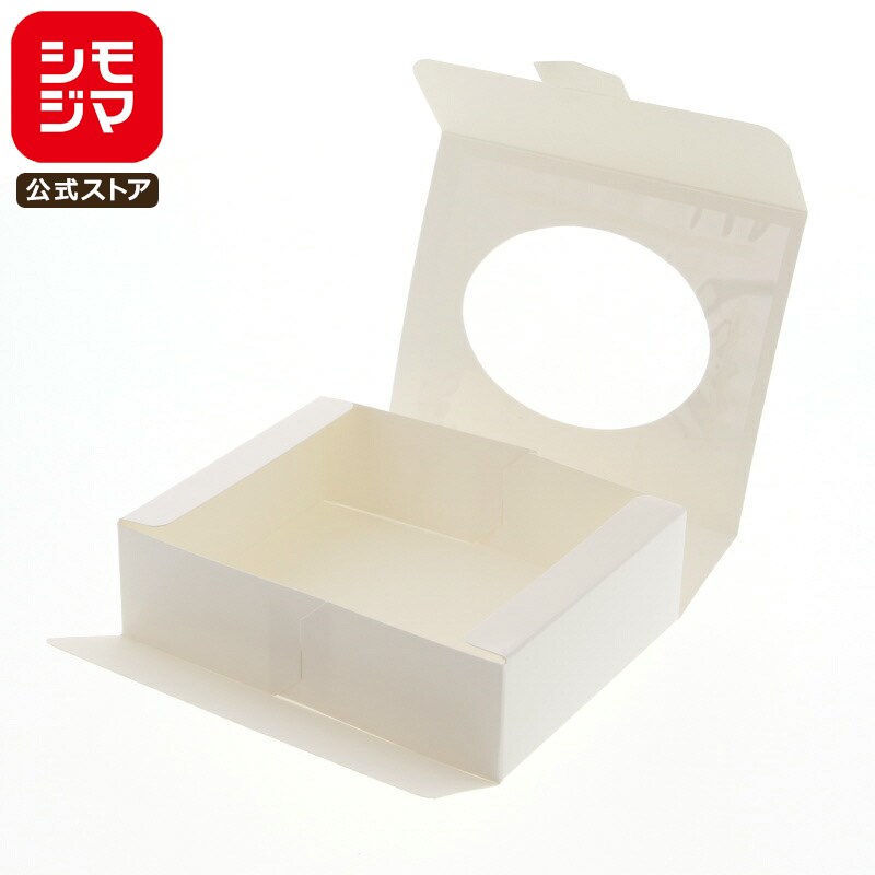 ギフト ボックス 窓付き 10枚 白無地箱 タックインボックス M シモジマ HEIKO