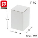 ギフト ボックス 10枚 フリーボックス F-55 白無地 サック式 シモジマ HEIKO