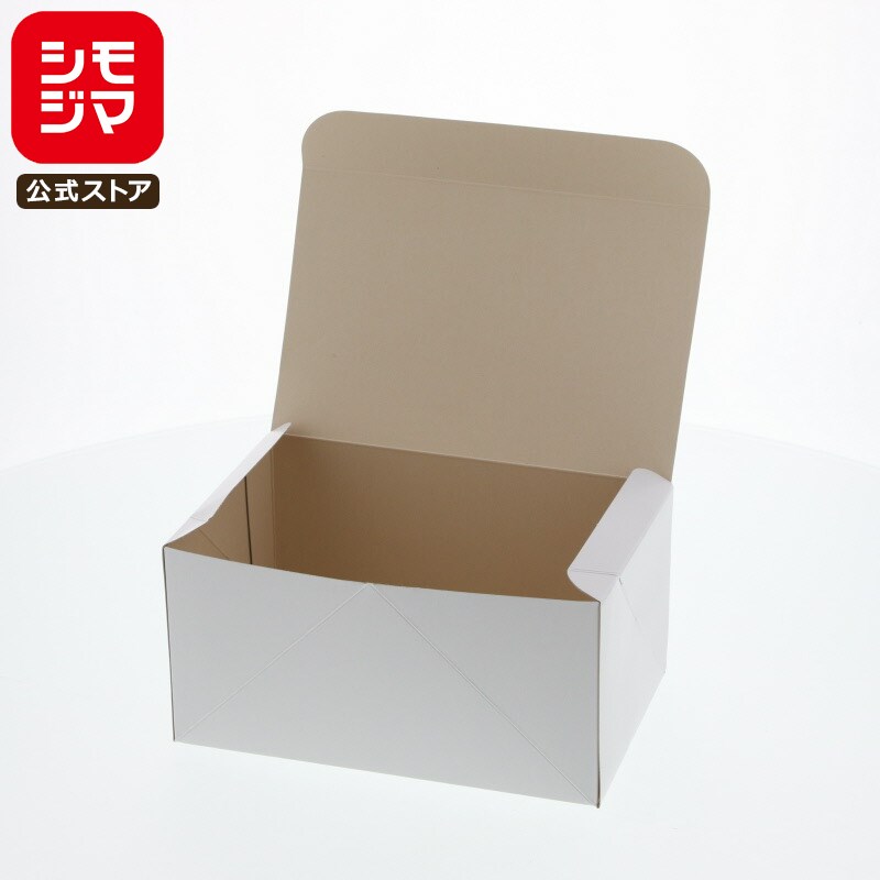 食品箱 ケーキ箱 ケーキボックス 50枚 洋生 白 B ケーキ4個用 シモジマ HEIKO