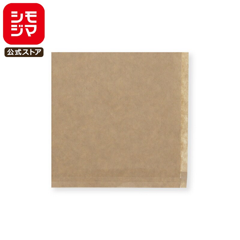 バーガー 袋 12 未晒 無地 100枚 ポリ入 幅120×長120mm シモジマ HEIKO