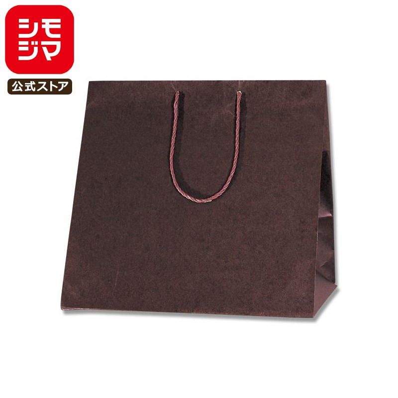 HEIKO 紙袋 手提げ紙袋 カラーアレンジバッグ L 焦茶 幅440×マチ295×高さ420mm 10枚入 焦げ茶 業務用 ..