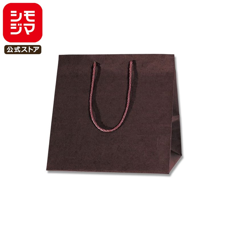 HEIKO 紙袋 手提げ紙袋 カラーアレンジバッグ M 焦茶 幅350×マチ280×高さ350mm 10枚入 焦げ茶 業務用 ..