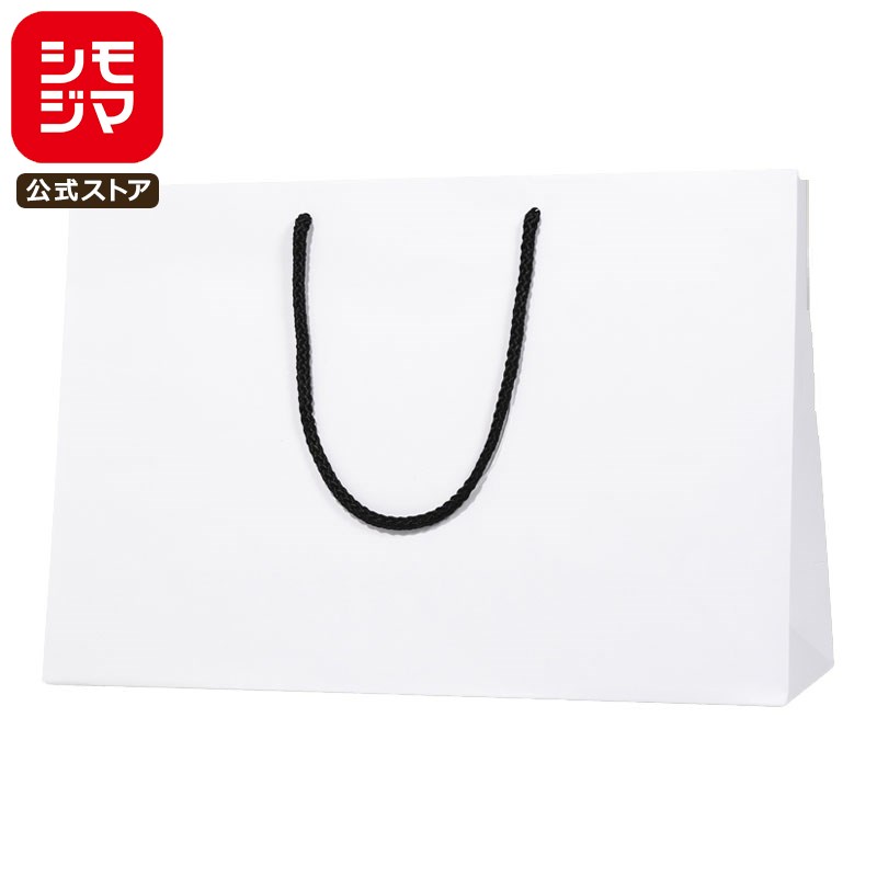 HEIKO 紙袋 手提げ紙袋 ブライトバッグ 45-13 白(MT) 幅450×マチ130×高300mm 10枚入 ホワイト 業務用 ラッピング シモジマコード...