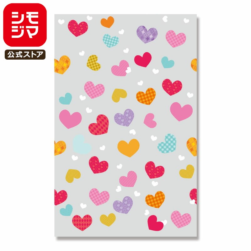 HEIKO OPP袋 透明袋 クリスタルパック M-1 ハートストリング 50枚 かわいい ラッピング ハート柄