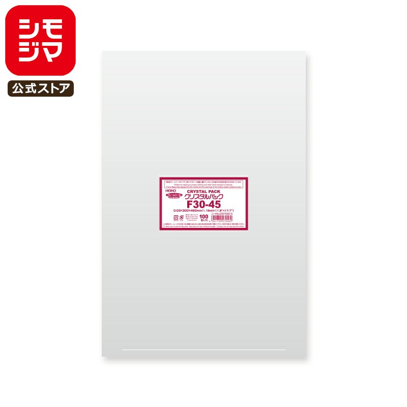 ڳŷѡòۡڹ񻺡OPP Ʃ ̵ 100 ꥹѥå 0.03300߹450mm ⥸ HEIKO F ...