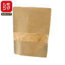 チャック 付き クラフト 袋 窓付き 25枚 ノッチ あり チャックスタンド袋 BP18-20 シモジマ HEIKO