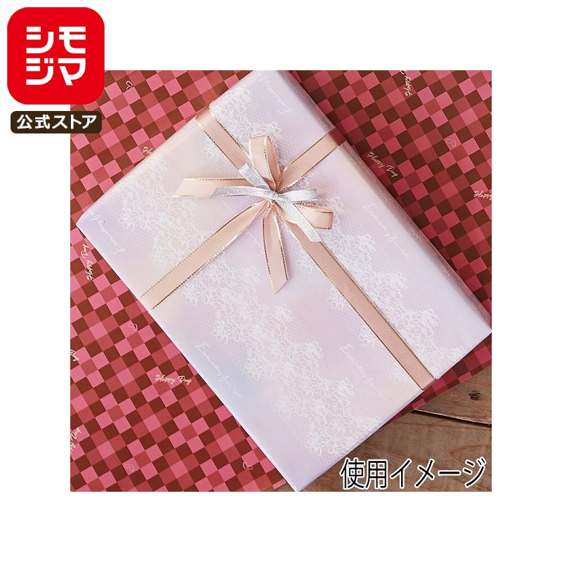 ギフト 包装紙 50枚 半才 フルールライン シモジマ HEIKO