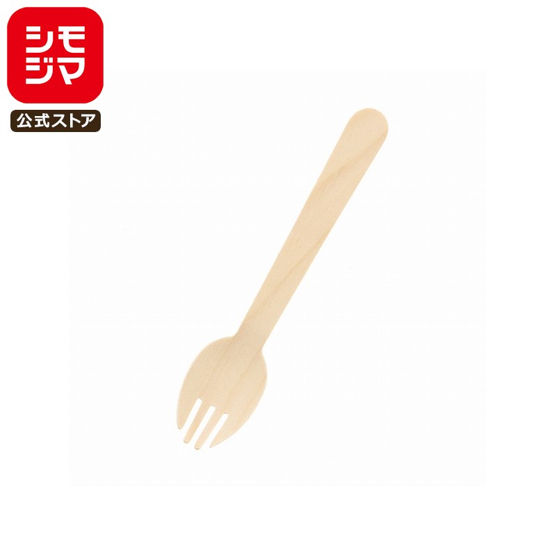 HEIKO 木製フォークスプーン 140mm バラ(個包装なし) 1袋(100本)