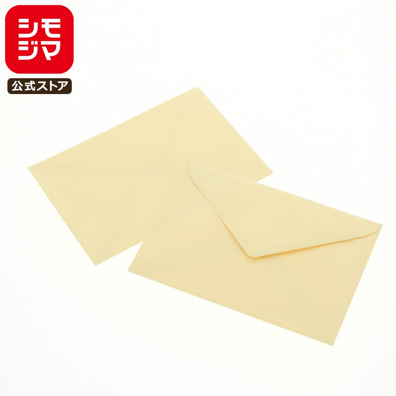 【楽天スーパーセール限定特価】カラー 封筒 100枚 洋2 枠無 パステルクリーム シモジマ HEIKO