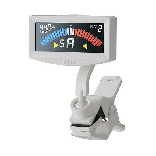 楽器のヘッドに直接取り付けて 手軽にチューニングできる、 コルグのクリップ型チューナー。 そのギター/ベース用ラインナップとして、 新たにPitchCrow-Gが登場します。 PitchCrow-Gは、フルスペックの クリップ型チューナーとしては 最もコンパクトなチューナーです。 ムダのない効率的な設計により、 サイズ・重さともに従来モデルより 約20%も小さくなりました。 機能面においても、 好評のフルカラーLCDや ギター/ベース専用モードに加え、 新たに±0.1セントの 超高精度ファイン・チューニング機能を追加。 また電池寿命は従来の3倍となり、 約24時間もの長時間動作が可能です。 世界初の針式メーター・チューナーの開発から 40周年を迎えたコルグによる、 クリップ型チューナーの新たなスタンダード、 それがPitchCrow-Gです。