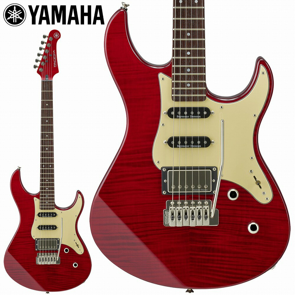 中級者から上級者まで幅広い層に人気な シリーズ最上位機種【Pacifica612VIIFM】 正確な音程、高い演奏性、多彩な音色、高品質なサウンド。 エレキギターの魅力を伝える、 クオリティ&コストパフォーマンスの高いモデルです。 ピックアップはフロントにSeymour Duncan社製のSSL-1を、 センターには同社製のSSL-1 RwRp、 リアには同社製のカバードハムバッキングCustom5を搭載。 3ピックアップ搭載で様々な音楽ジャンルに対応可能。 ボディトップ及びヘッドに美しい杢目のフレイムメイプルを 配し、新フィニッシュ「インディゴブルー」を含む シースルーカラー3色をラインアップ。 ブリッジにはWilkinson社製VS-50を搭載しスムーズなアーミングを実現しました。 また、コントロール部に”コイルタップ機能”を搭載することで、演奏中でも瞬時に切り替えを行えるので、ハードなディストーションサウンドからエッジの効いたシングルコイルサウンドまで、幅広いサウンドメイクが楽しめます。 Body:Figured Maple Top/Alder Back Neck:Maple(Bolt-on) Fingerboard:Rosewood 22F Pickups:Seymour Duncan SSL-1(センター・フロント)Seymour Duncan Custom5(リア) Contorol:1 Volume 1 Tone/Coil Tap SW 5 Way-Switch