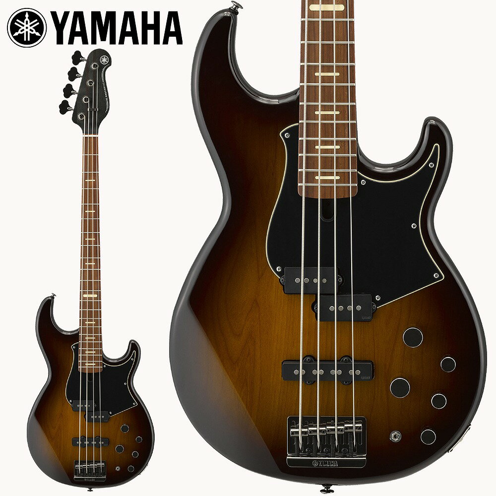 新BBシリーズは、アルダー/メイプル/アルダー3プライのボディ構造 。 両サイドのアルダーに挟まれた硬質なメイプル材が、中音域を豊かにし、 よりバンドのサウンドに溶け込む胴鳴りを実現。 また、ボディ材にメイプルを使用することで、ネックのメイプル材と直結した音の伝達が可能となり、 ボディとネック間の音のロスを軽減し弦振動を確実に受け止めます。 Body:アルダー&メイプル&アルダー3プライ Neck:メイプル&マホガニー5ピース(scale863.6mm) Fingerboard:ローズウッド21F Pickups:YGDV7P/J(アルニコV) マスターボリューム、ピックアップバランサー、3バンドイコライザー(ベース、ミドル、トレブル)アクティブ・パッシブスイッチ ※弦はブリッジに表側から張る場合にはロングスケール、 ボディ裏側から張る場合にはスーパーロングスケールの弦をお薦めします。