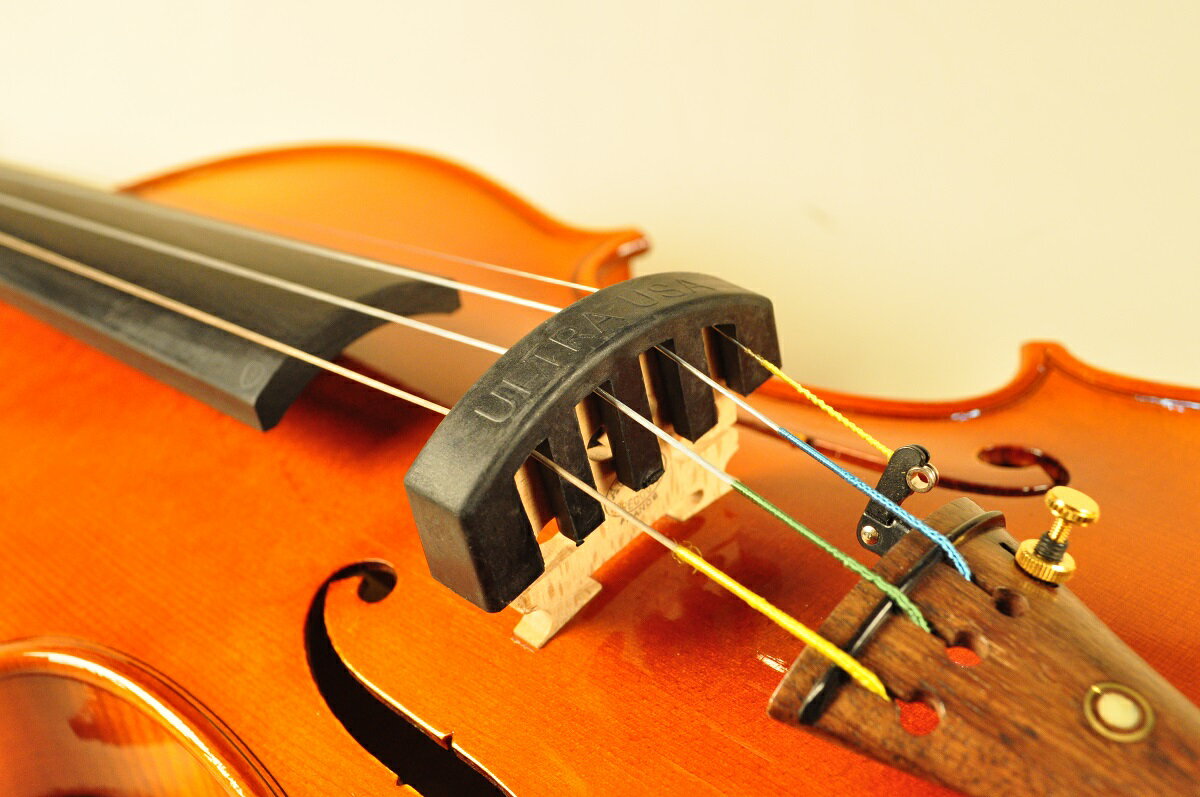 バイオリン用【ゴム製 消音ミュート】バイオリン3/4・4/4サイズ兼用