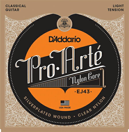 D 039 Addario EJ43 Pro-Arte クラシックギター弦 ライトテンション