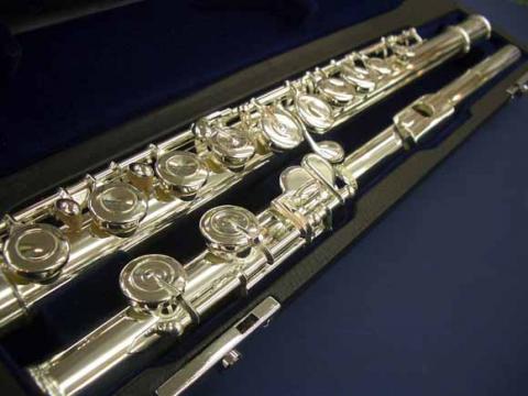 【受注生産品】SANKYO FLUTE　Hand-made ST（ソルダードトーンホール)CC NELカバードキィNewEメカ付き 総銀製