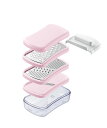 【下村工業公式ショップ】【メーカー直送 】ピタコ 手のひらサイズ 調理器セット PC-601 手のひらミニスライサー 一人暮らし ミニキッチン アウトドア 引き出しにかたづく お片付け簡単 受け皿付き
