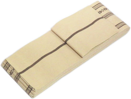 角帯23　献上帯　ベージュ　男帯　日本製 男物 献上 綿 3寸帯　三寸帯　リバーシブル　踊り帯　平帯　メンズ