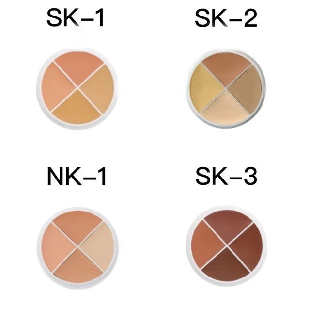 コンシーラーアソート 14g【メール便可】SK-1 SK-2 SK-3 NK-1肌の赤み 青み タトゥー 母斑 ニキビなどの欠点を目立たなくします。クリーミーでカバー力があるので 修正した部分が自然な仕上がりになります。「三善化粧品」 ベンナイ