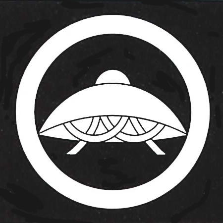 「メール便発送￥250」貼り紋　69、丸に笠　男紋　4cm　6枚セット　家紋シール・張紋　羽織や着物　男物　黒紋付用　貼紋　6枚組　シールタイプ　黒地用　日向紋　かさ　カサ　メンズ(4)