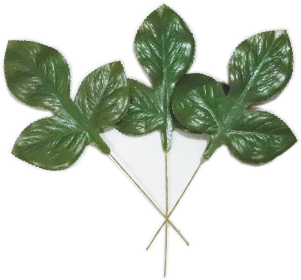 葉っぱ　巾約8cm　花笠用　3枚セット　紙【踊り用小道具】日舞 日本舞踊 舞台 持ち枝 演劇 おどり 飾り..