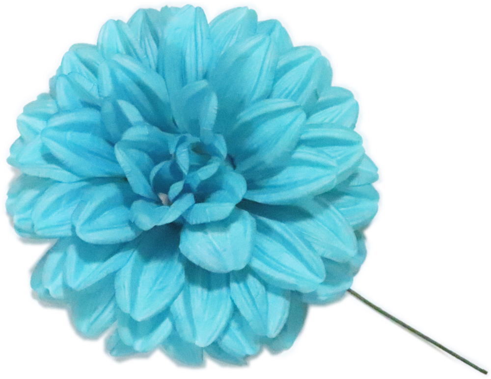 ダリア　ブルー　直径約10cm　紙【踊り用小道具】日舞 日本舞踊 舞台 持ち枝 演劇 おどり 飾り 時代劇 ..