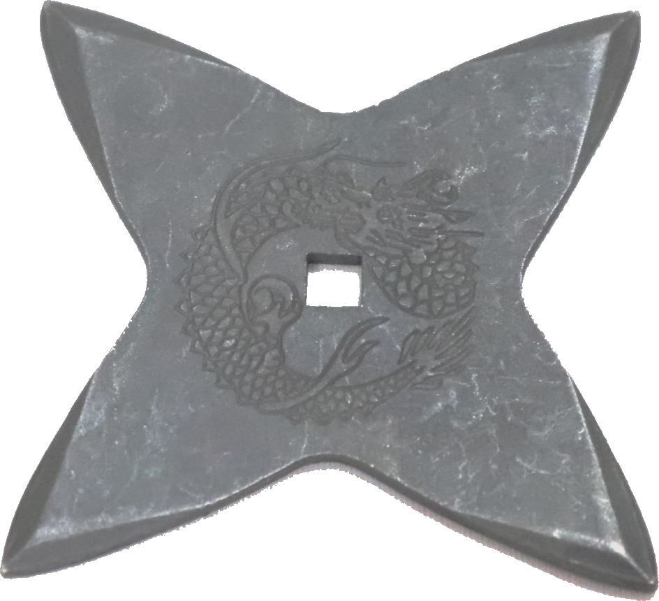 手裏剣　龍　8.5cm　国産　十字手裏剣【踊り用小道具】【メール便OK】【日本舞踊】廃番商品・現品限り..